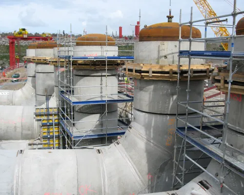 Pipes for nuclear facility