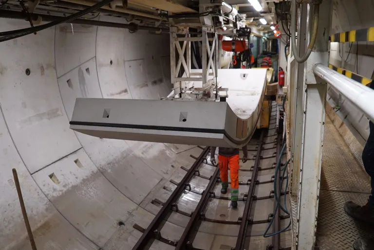 Tailor made concrete segments for tunnel